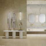 Kaolin Calacatta Nuvola Marble Look White Silktec Tile 300/600/1200mm