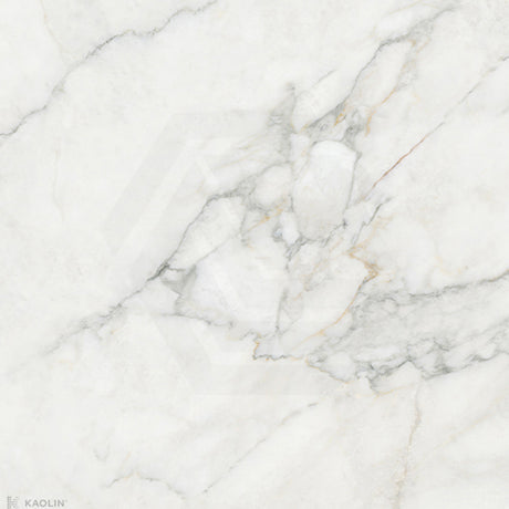 Kaolin Calacatta Nuvola Marble Look White Silktec Tile 300/600/1200mm