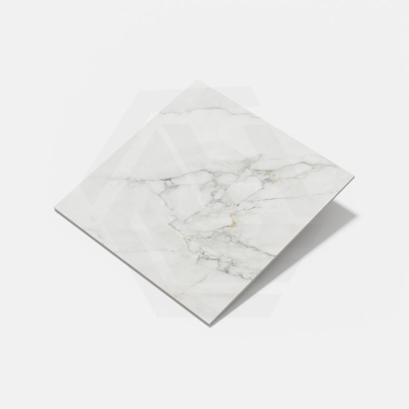 Kaolin Calacatta Nuvola Marble Look Silktec Tile 300/600/1200mm