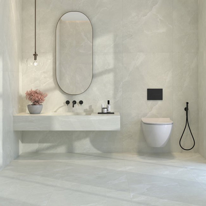 Kaolin Crema Perla Marble Look White Silktec® 300/600/1200mm Tile