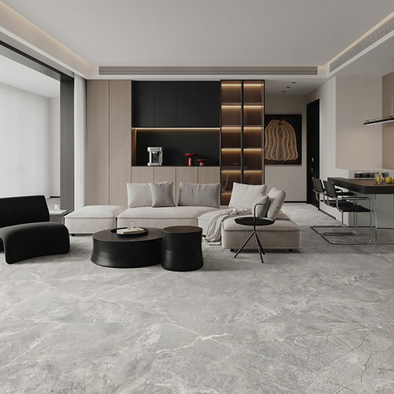 Kaolin Granito Grigio Medium Grey Silktec Marble Look 300/600/1200mm Tile