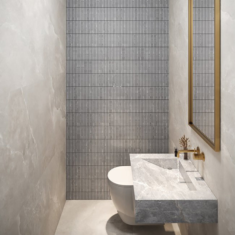 Kaolin Granito Grigio Medium Grey Silktec Marble Look 300/600/1200mm Tile