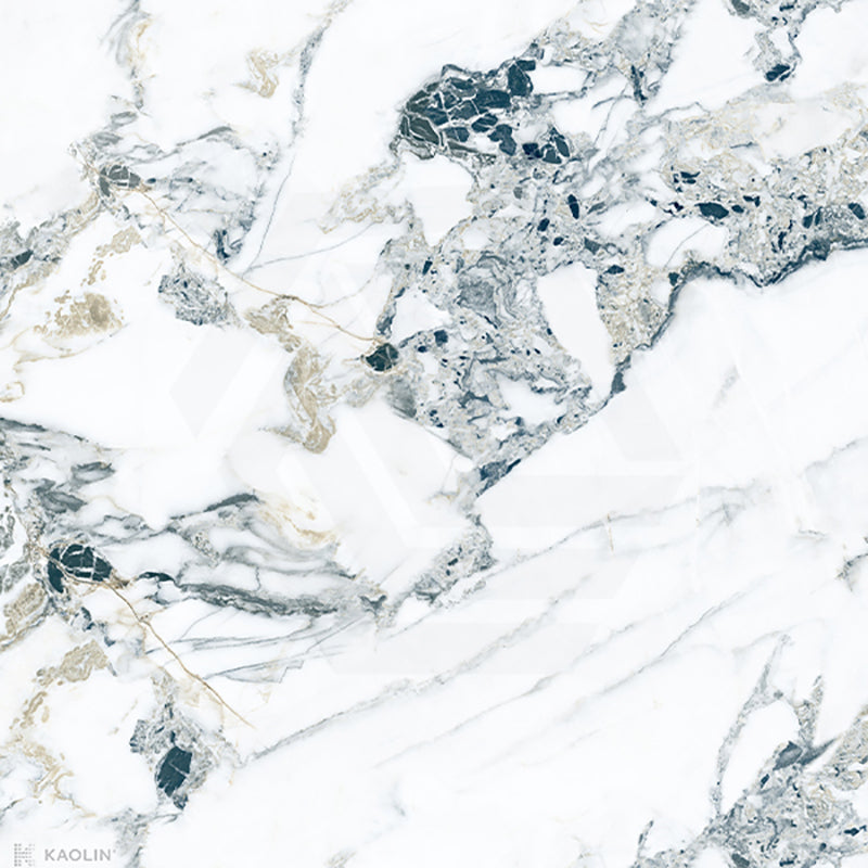 Kaolin Ice Jade 2.0 Mixed Colour Silktec Marble Look 600/1200mm Tile