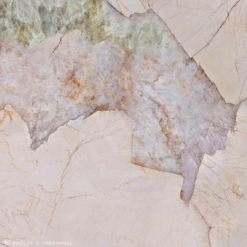 Kaolin x Greg Natale Pink Patagonia Mixed Colour Silktec Marble Look 600/1200mm Tile