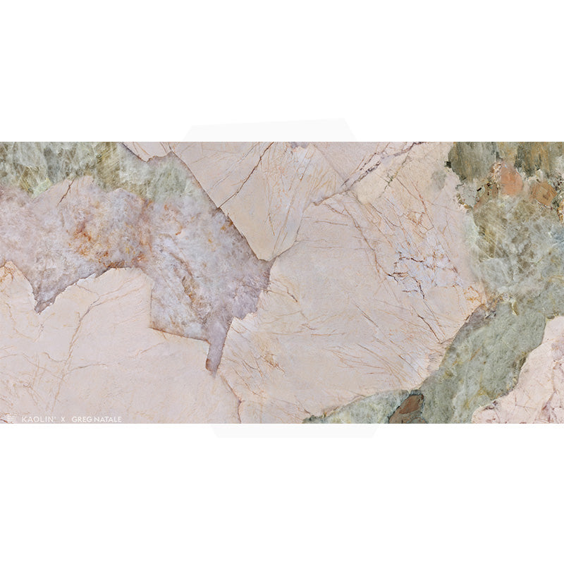 Kaolin x Greg Natale Pink Patagonia Mixed Colour Silktec Marble Look 600/1200mm Tile