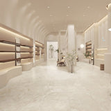 Kaolin Tuscan Creme Travertine Beige Silktec Marble Look 300/600/1200mm Tile