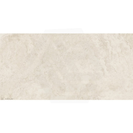 Kaolin Tuscan Creme Travertine Beige Silktec Marble Look 300/600/1200mm Tile