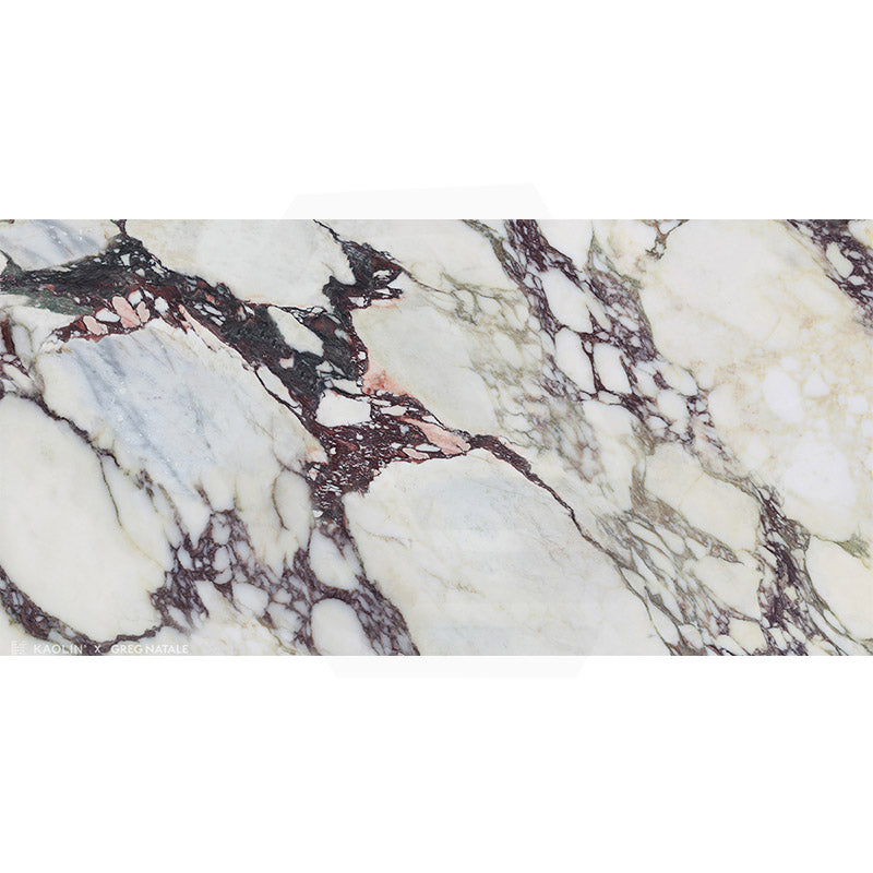 Kaolin x Greg Natale Calacatta Viola Mixed Colour Silktec Marble Look 600/1200mm Tile
