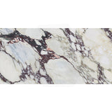 Kaolin x Greg Natale Calacatta Viola Mixed Colour Silktec Marble Look 600/1200mm Tile