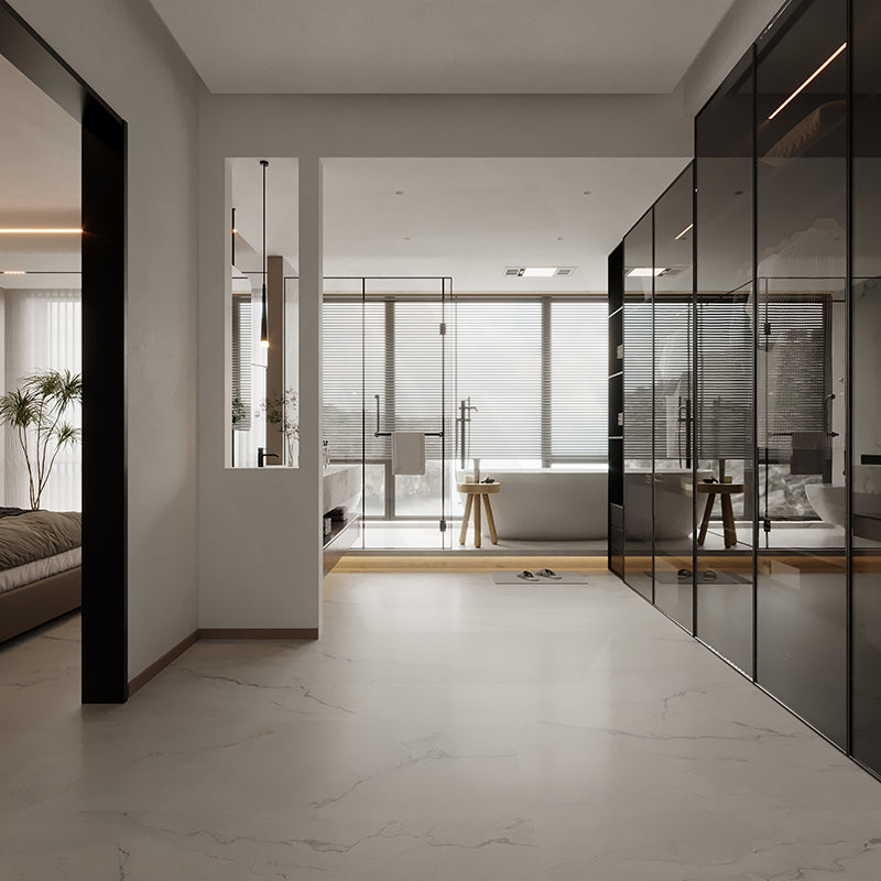 Misty Rain White SilkTec Marble Look 300/600/1200mm Tile
