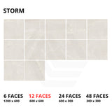 Monza Storm SurfaceTec Medium Grey Marble Look 300/600/1200mm Tile