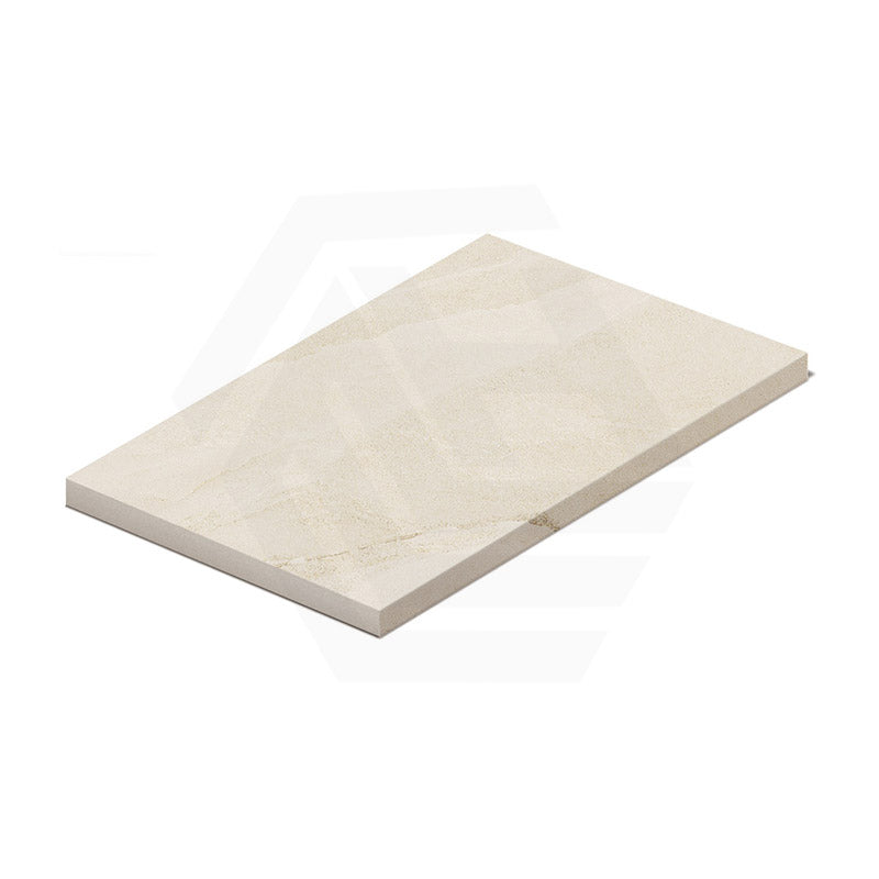 NAVONA Bianco External Bullnose Pencil Edge Travertine Look 400x600x20mm