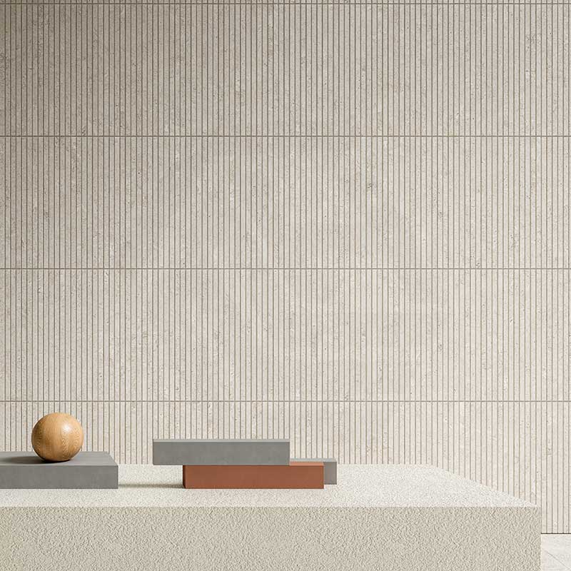 Anthology Crema Stone Look 300x600mm Matt Scoring Feature Tile