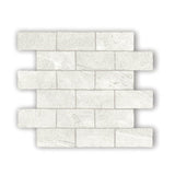 Capri Glacier SurfaceTec Tumbled Edge 299x305mm Mosaic Tile (48x98mm Chip Piece)