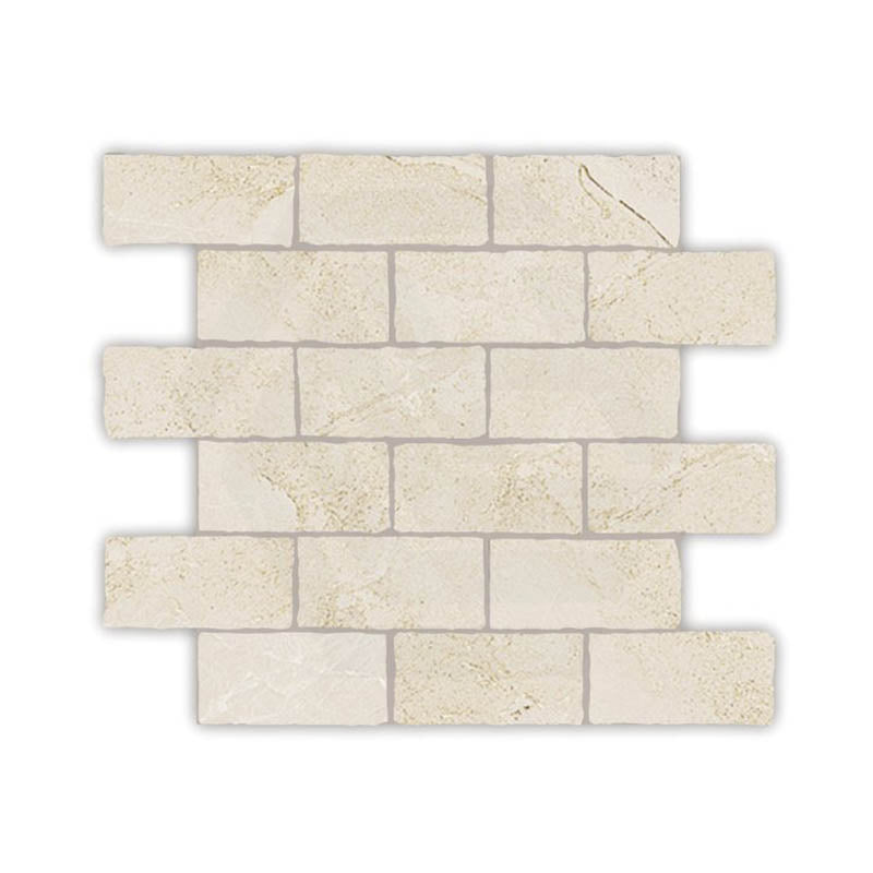 Capri Nutmeg SurfaceTec Tumbled Edge 299x305mm Mosaic Tile (48x98mm Chip Piece)