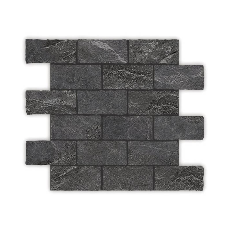 Capri Pepper SurfaceTec Tumbled Edge 299x305mm Mosaic Tile (48x98mm Chip Piece)
