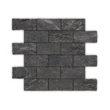 Capri Pepper SurfaceTec Tumbled Edge 299x305mm Mosaic Tile (48x98mm Chip Piece)