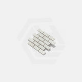 Capri Salt SurfaceTec Tumbled Edge 299x305mm Mosaic Tile (48x98mm Chip Piece)