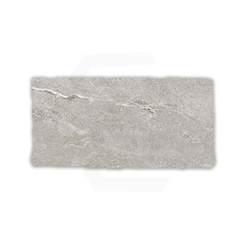 Capri Earl Grey SurfaceTec Subway Tumbled Edge 100x200mm Tile