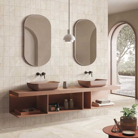 Capri Nutmeg SurfaceTec Subway Tumbled Edge 100x200mm Tile