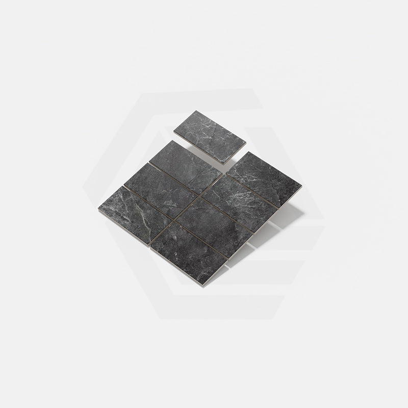 Capri Pepper SurfaceTec Subway Tumbled Edge 100x200mm Tile