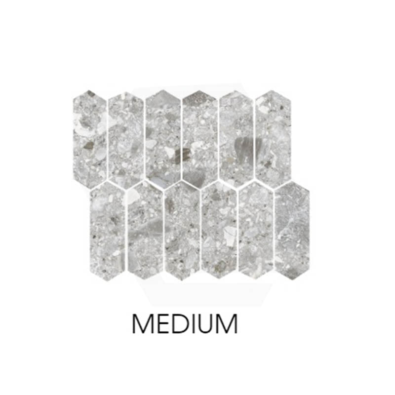 Ceppo Stone Medium SurfaceTec Picket 264x300.5mm Mosaic Tile
