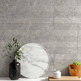 Dawn Silver Terrazzo Look Matt 300x600mm 3D Textured Tile