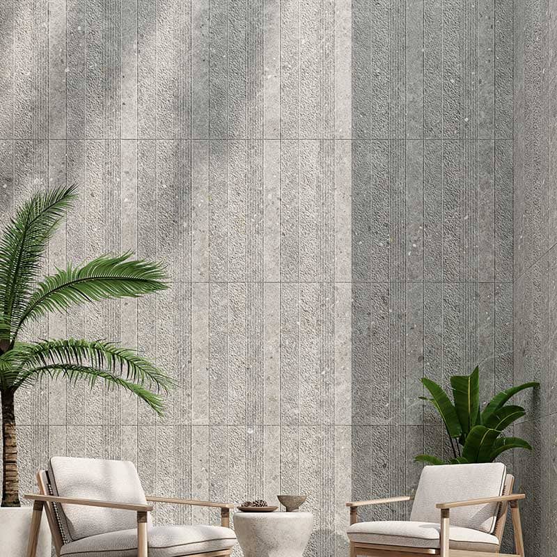 Dawn Silver Terrazzo Look Matt 300x600mm 3D Textured Tile