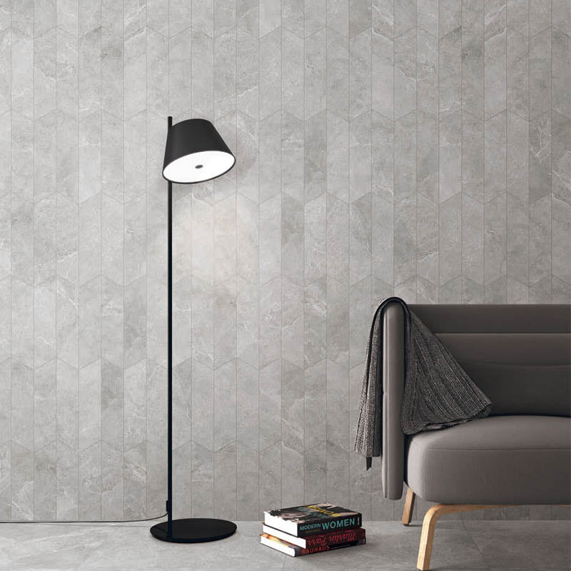 ENZO Cinder SurfaceTec Marble Look 261x73mm Chevron Tile