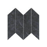 ENZO Coal SurfaceTec Marble Look 261x73mm Chevron Tile