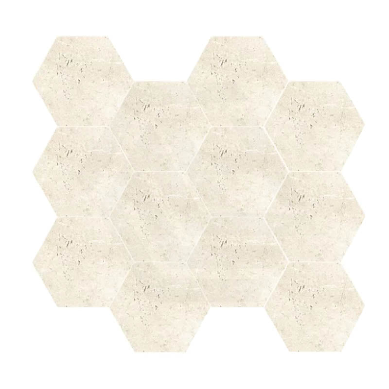 ENZO Sand SurfaceTec Hexagon Mosaic Tile 265x305mm Sheet