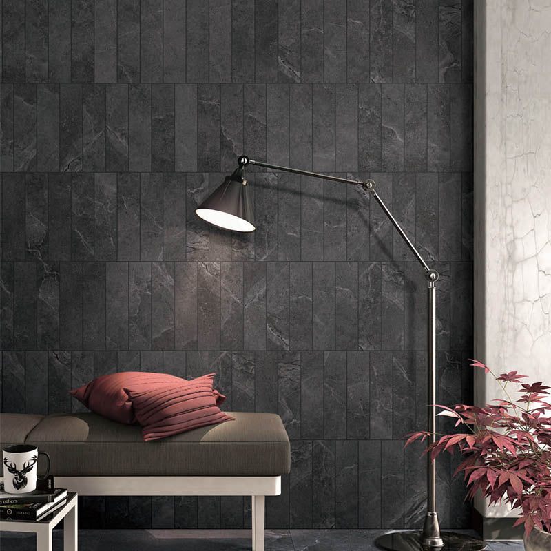 ENZO Coal SurfaceTec 75x300mm Subway Tile