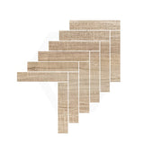 Hardwood Black Butt Herringbone Surface Tec Mosaic Tile 352x422mm Sheet