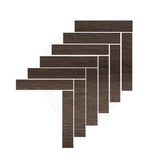 Hardwood Iron Bark Herringbone Surface Tec Mosaic Tile 352x422mm Sheet