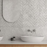 Matera Cielo Matt Porcelain Subway Tile 60x250mm