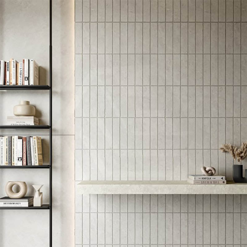 Palermo Chalk Matt Subway Tumbled Edge 60x250mm Feature Tile