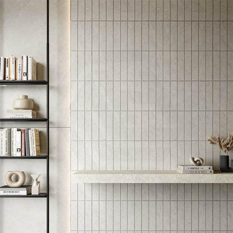 Palermo Chalk Matt Subway Tumbled Edge 60x250mm Feature Tile