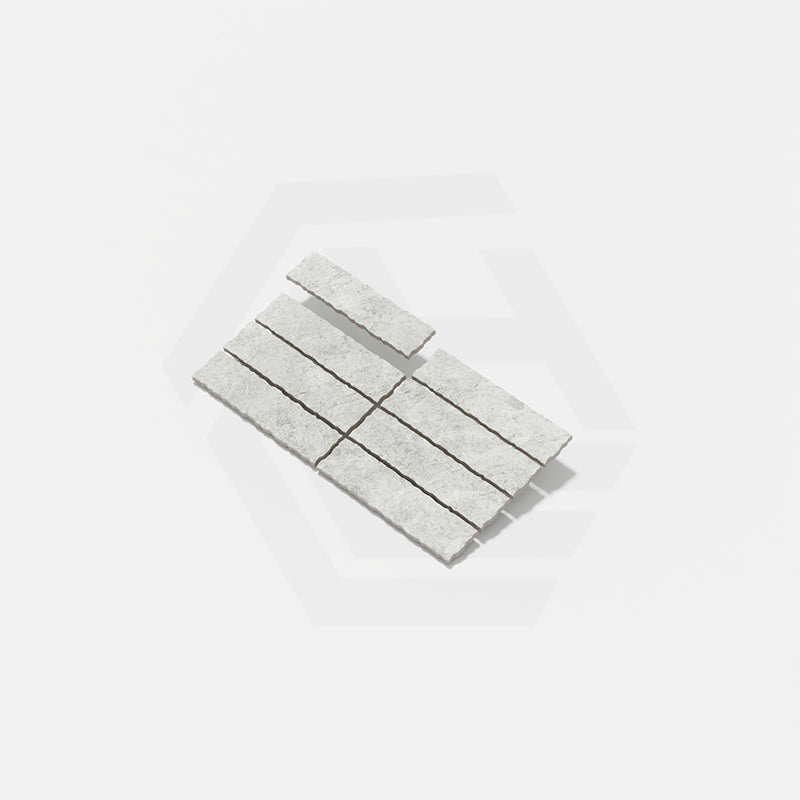 Palermo Chalk Matt Subway Tumbled Edge 60x250mm Feature Tile