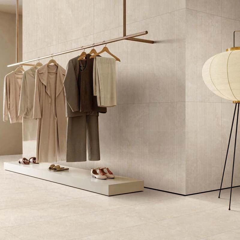 Portofino Bone SurfaceTec 3D Flute Stone Look 600x1200mm Tile