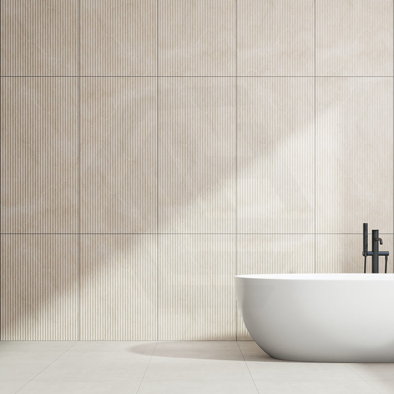 Portofino Bone SurfaceTec 3D Flute Stone Look 600x1200mm Tile