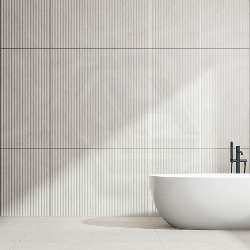 Portofino Smoke SurfaceTec 3D Flute Stone Look 600x1200mm Tile