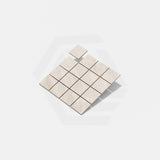 Santa Monica Ivory Matt Subway Tumbled Edge 100x100mm Tile