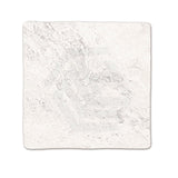 Santa Monica White Matt Subway Tumbled Edge 100x100mm Tile