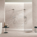 Santa Monica White Matt Subway Tumbled Edge 100x100mm Tile