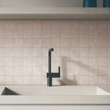 Santa Monica White Matt Subway Tumbled Edge 100x100mm Tile