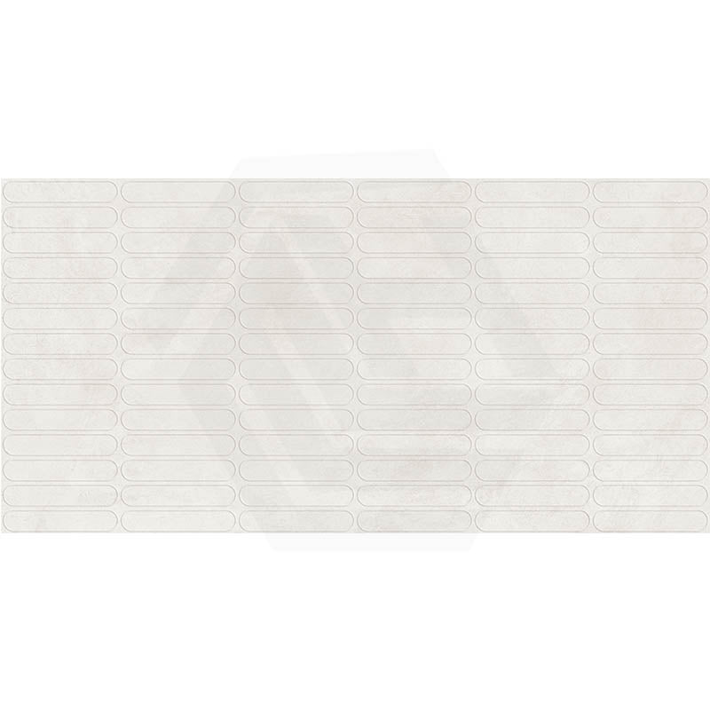 Venice Bianco Matt Concrete Look 3D Capsule 600x1200mm Tile