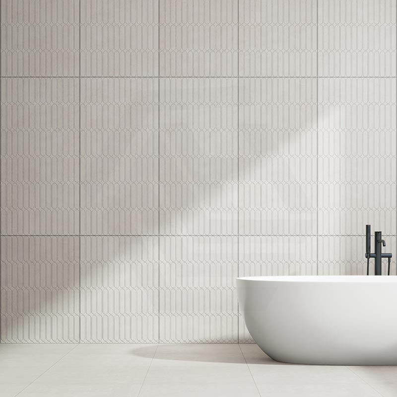 Venice Bianco Matt Concrete Look 3D Capsule 600x1200mm Tile