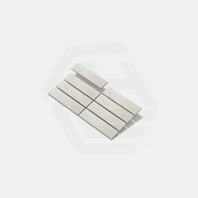 Venice Bianco Matt Subway Mosaic 60x250mm Feature Tile