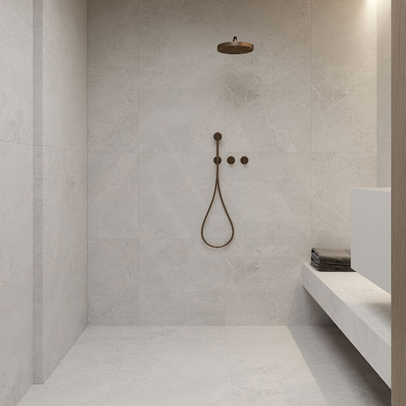 Rhythm White Matt Stone Look 300/600/1200mm Tile