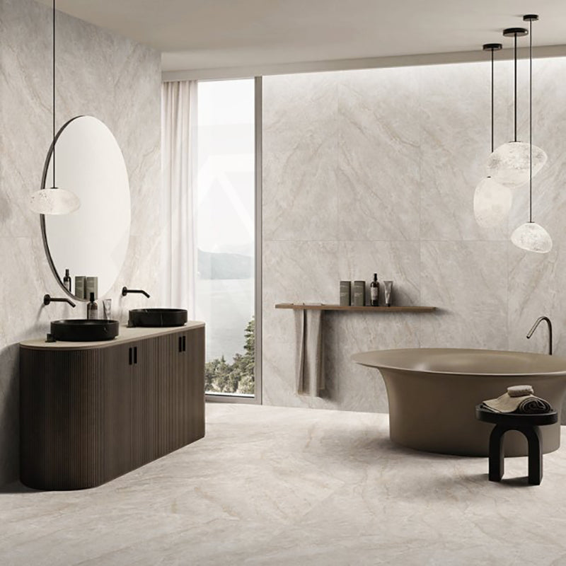 TAJ MAHAL Ivory Silk Tec Beige Stone Look 300/600/1200mm Tile